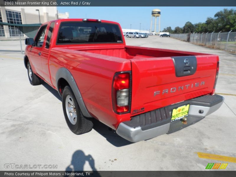 Aztec Red / Gray 2003 Nissan Frontier King Cab