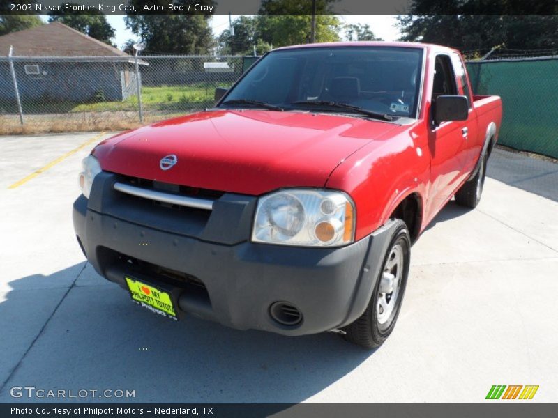 Aztec Red / Gray 2003 Nissan Frontier King Cab