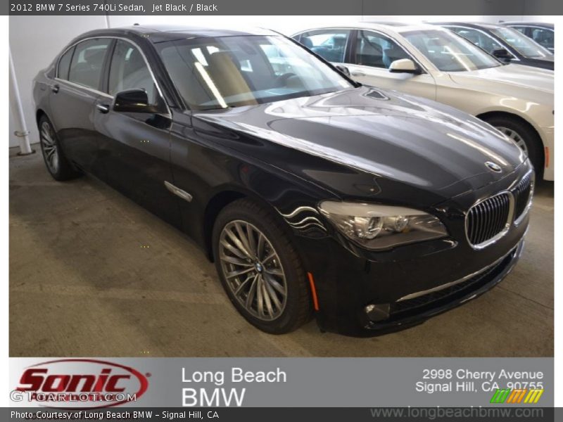 Jet Black / Black 2012 BMW 7 Series 740Li Sedan