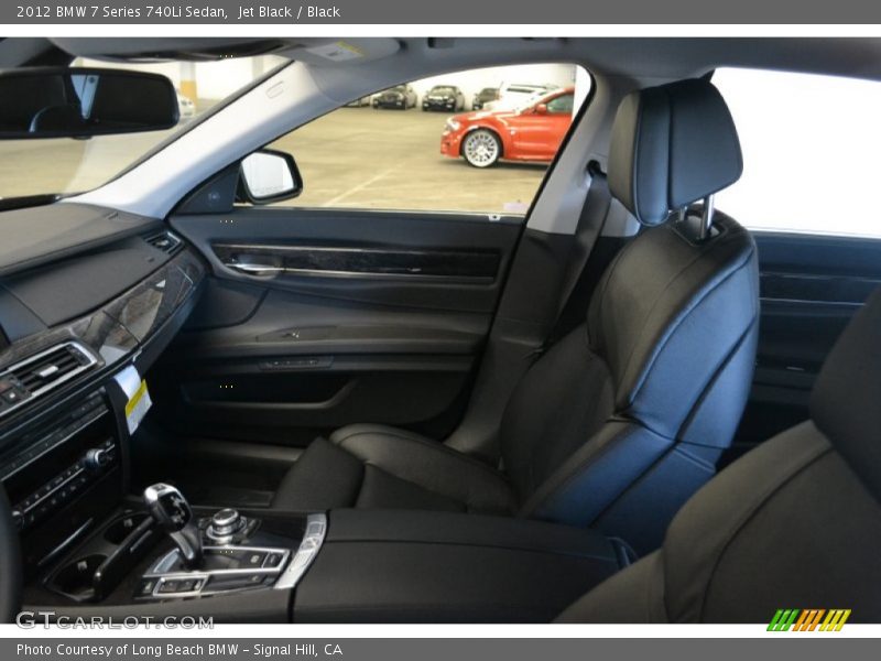 Jet Black / Black 2012 BMW 7 Series 740Li Sedan