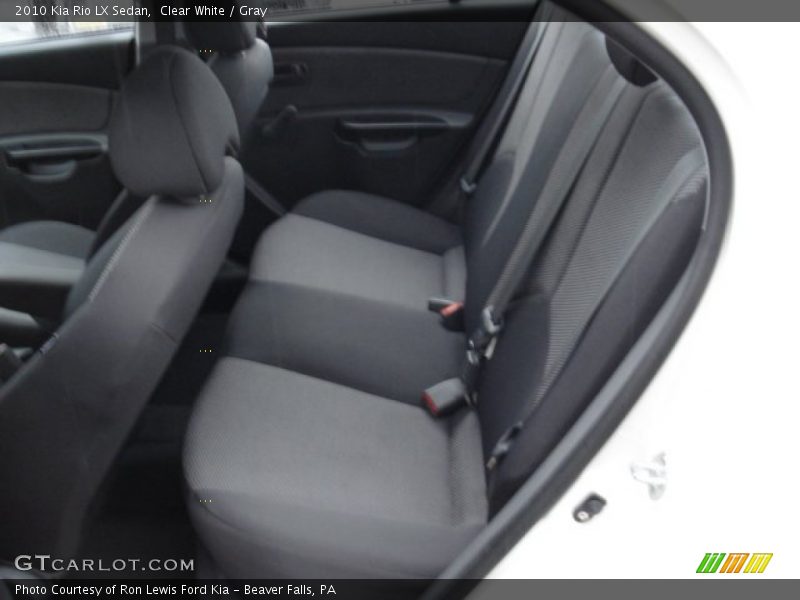 Clear White / Gray 2010 Kia Rio LX Sedan