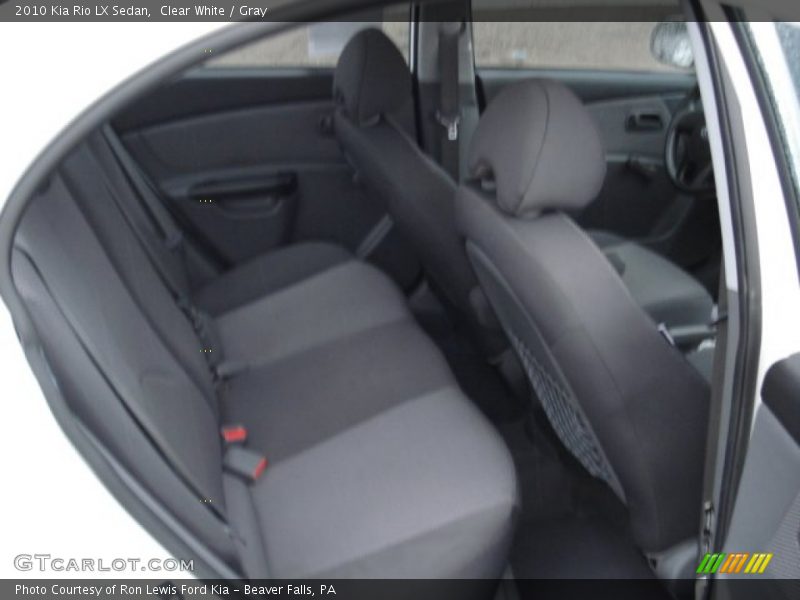 Clear White / Gray 2010 Kia Rio LX Sedan