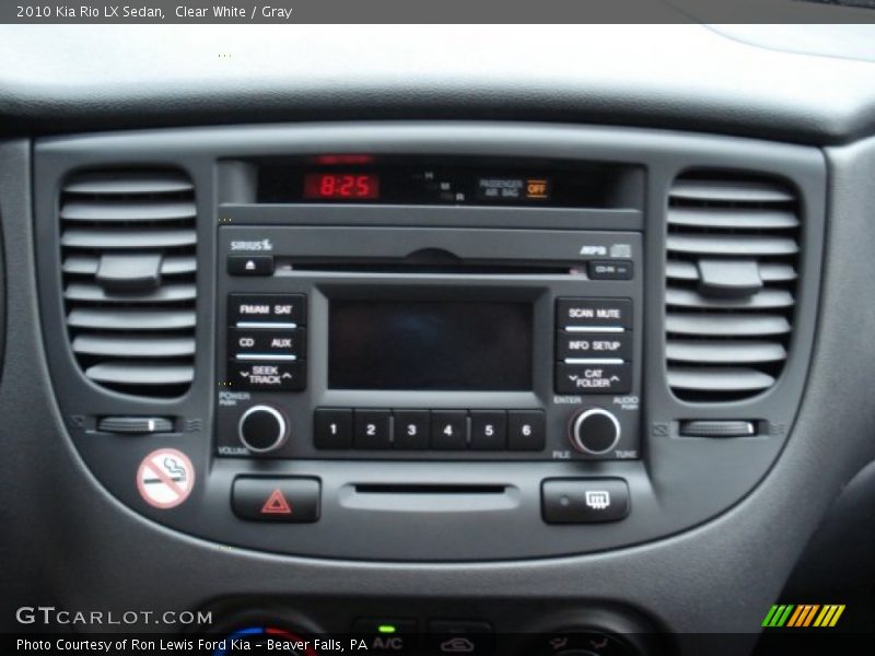 Clear White / Gray 2010 Kia Rio LX Sedan