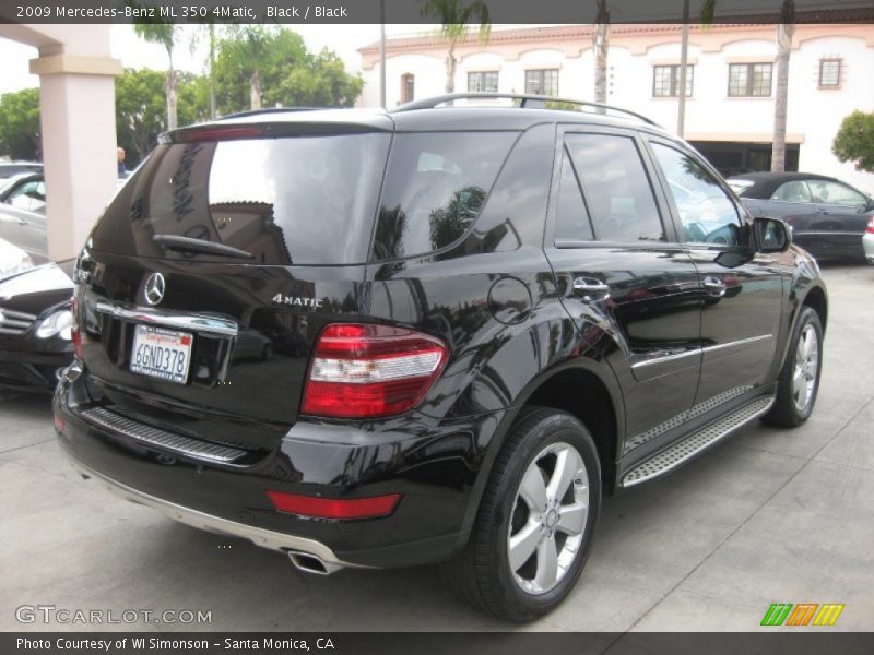 Black / Black 2009 Mercedes-Benz ML 350 4Matic