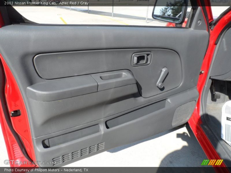 Aztec Red / Gray 2003 Nissan Frontier King Cab