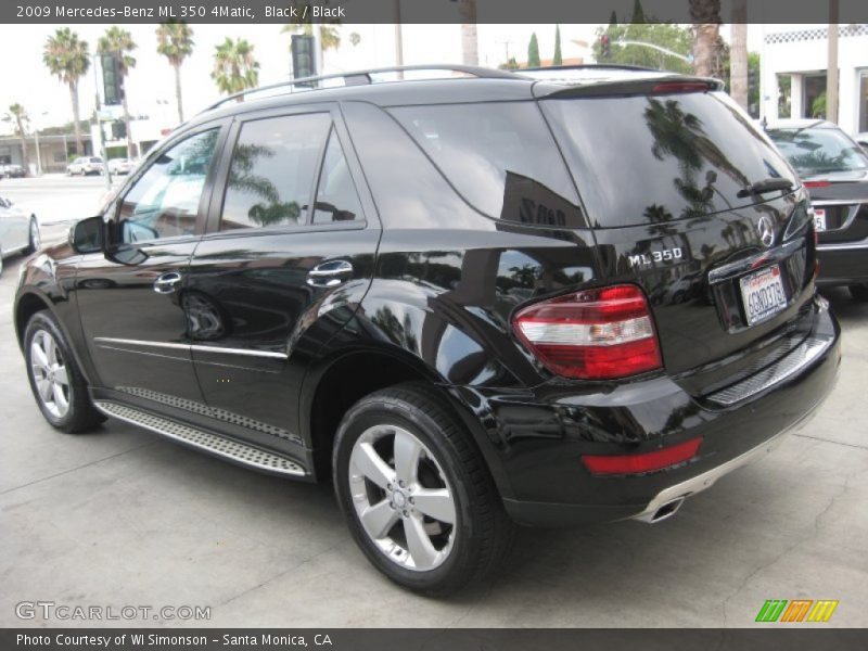 Black / Black 2009 Mercedes-Benz ML 350 4Matic