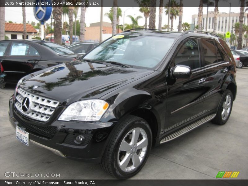 Black / Black 2009 Mercedes-Benz ML 350 4Matic