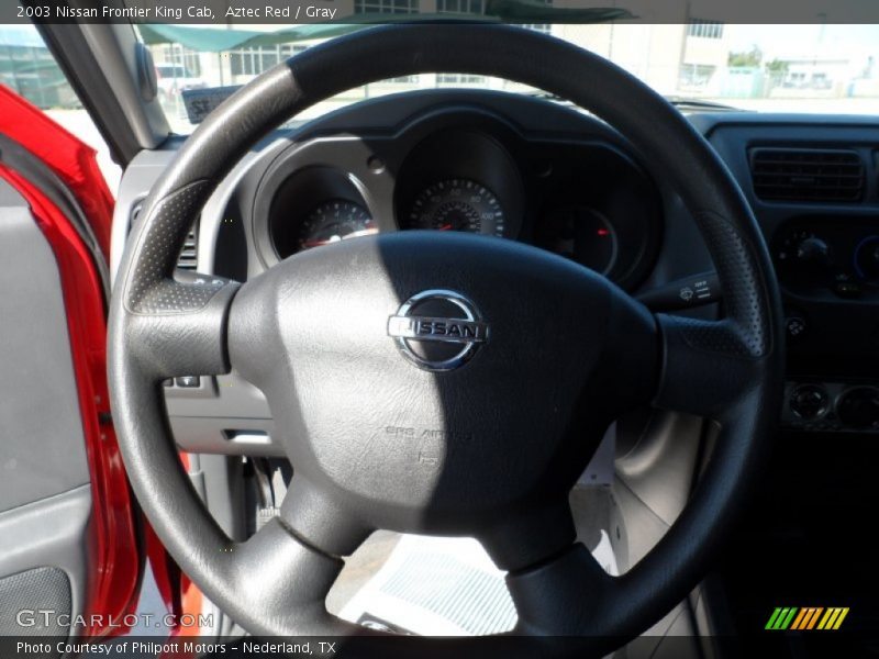 Aztec Red / Gray 2003 Nissan Frontier King Cab