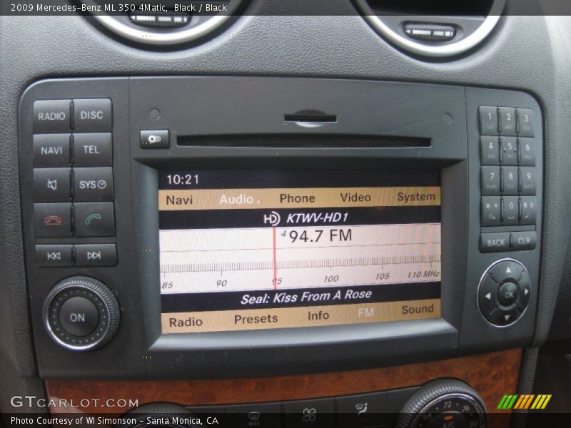 Black / Black 2009 Mercedes-Benz ML 350 4Matic
