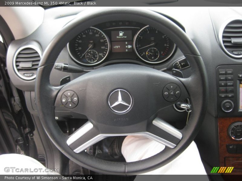 Black / Black 2009 Mercedes-Benz ML 350 4Matic