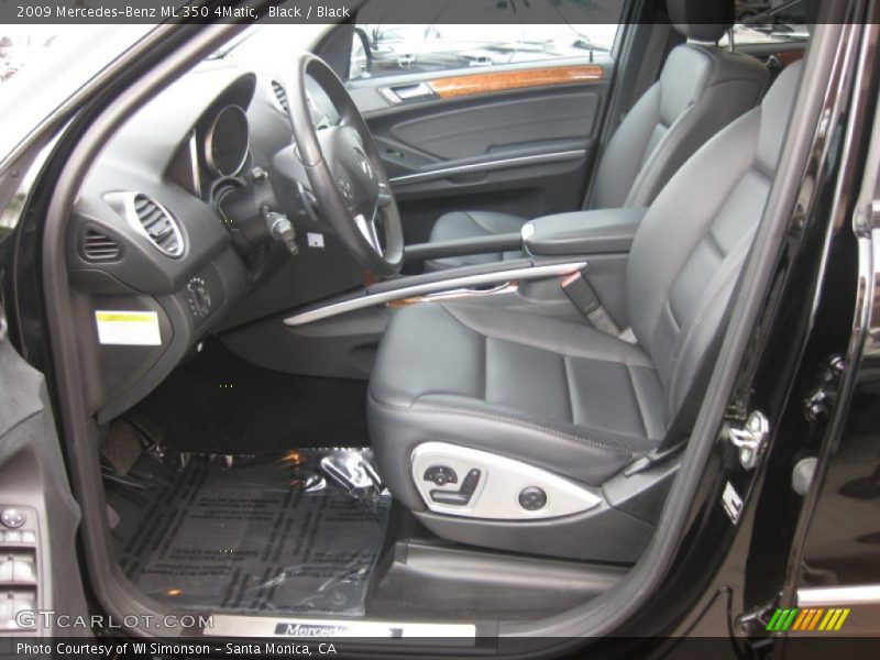 Black / Black 2009 Mercedes-Benz ML 350 4Matic