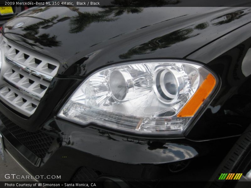 Black / Black 2009 Mercedes-Benz ML 350 4Matic
