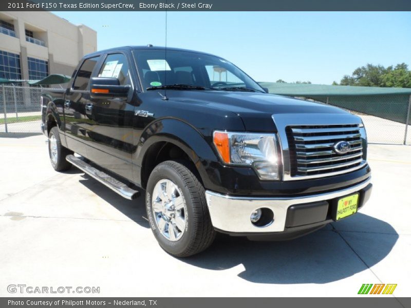 Ebony Black / Steel Gray 2011 Ford F150 Texas Edition SuperCrew