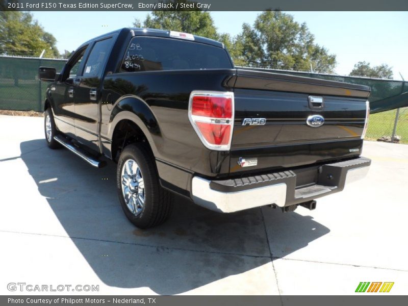 Ebony Black / Steel Gray 2011 Ford F150 Texas Edition SuperCrew