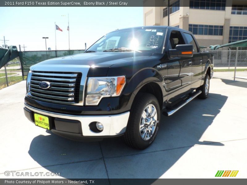 Ebony Black / Steel Gray 2011 Ford F150 Texas Edition SuperCrew