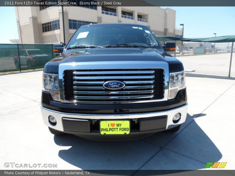 Ebony Black / Steel Gray 2011 Ford F150 Texas Edition SuperCrew