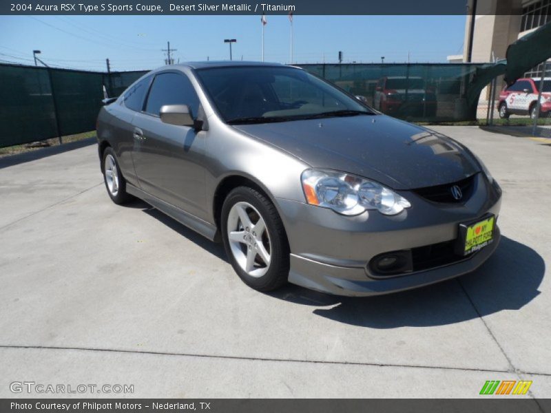 Desert Silver Metallic / Titanium 2004 Acura RSX Type S Sports Coupe