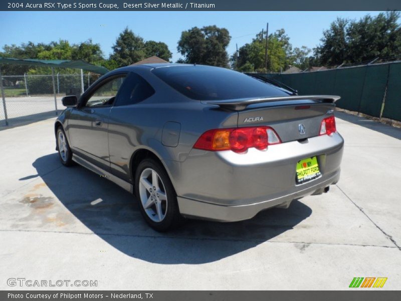 Desert Silver Metallic / Titanium 2004 Acura RSX Type S Sports Coupe