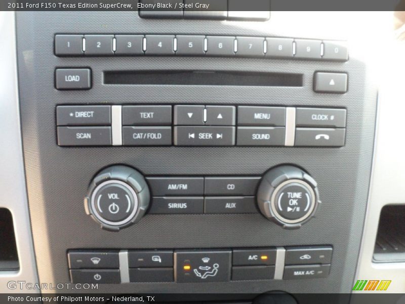 Ebony Black / Steel Gray 2011 Ford F150 Texas Edition SuperCrew