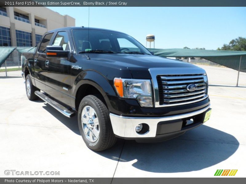 Ebony Black / Steel Gray 2011 Ford F150 Texas Edition SuperCrew