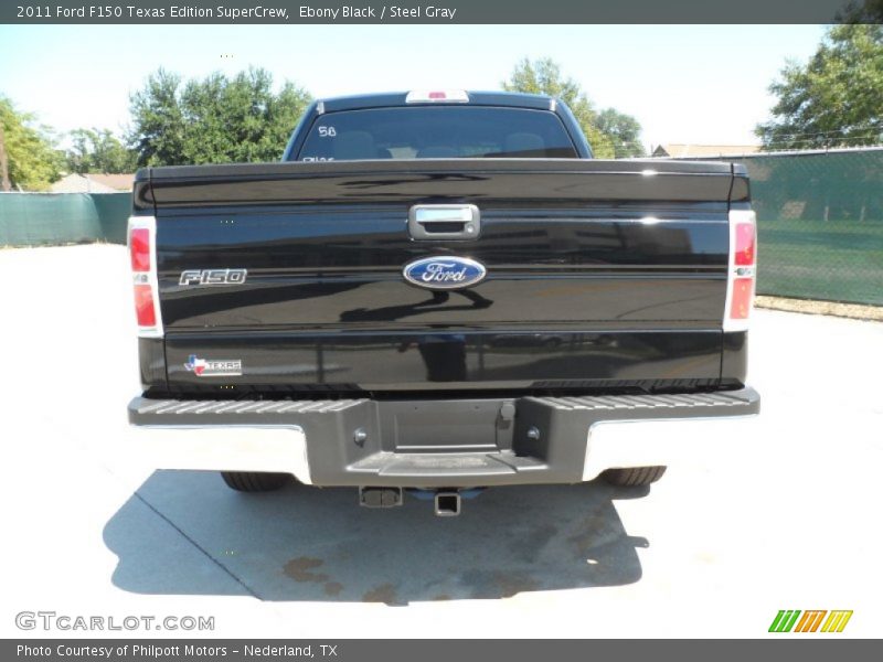 Ebony Black / Steel Gray 2011 Ford F150 Texas Edition SuperCrew