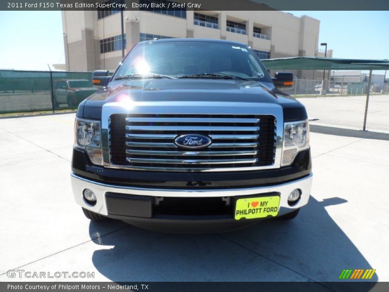 Ebony Black / Steel Gray 2011 Ford F150 Texas Edition SuperCrew