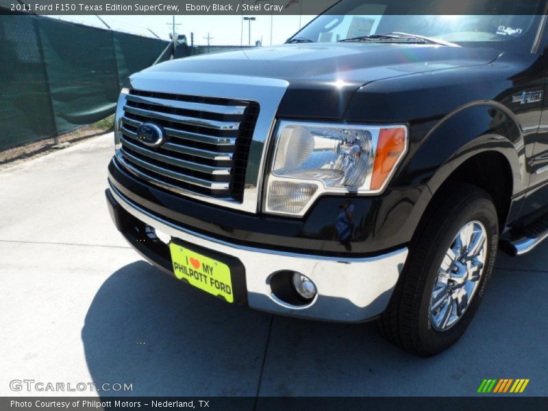 Ebony Black / Steel Gray 2011 Ford F150 Texas Edition SuperCrew