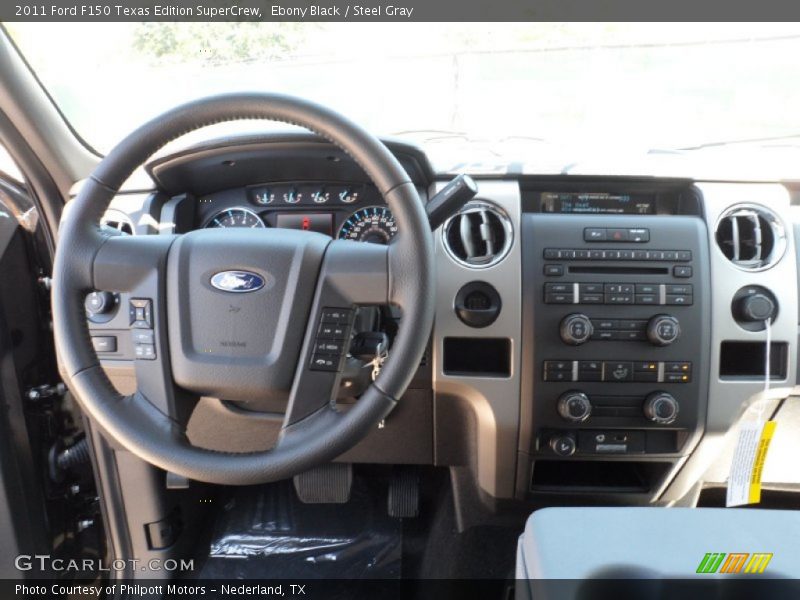 Ebony Black / Steel Gray 2011 Ford F150 Texas Edition SuperCrew