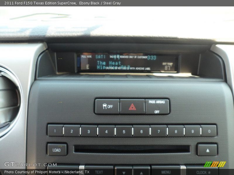 Ebony Black / Steel Gray 2011 Ford F150 Texas Edition SuperCrew
