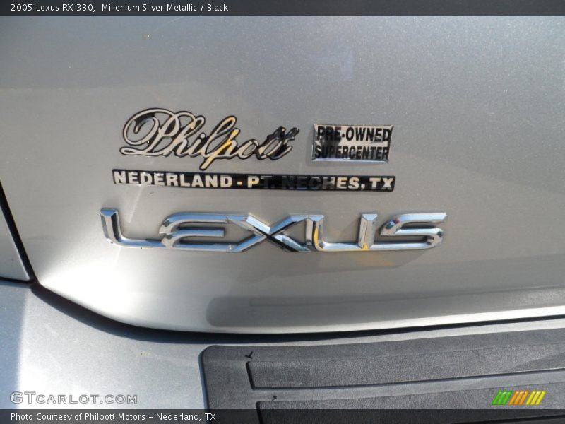 Millenium Silver Metallic / Black 2005 Lexus RX 330