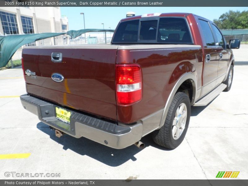 Dark Copper Metallic / Castano Brown Leather 2005 Ford F150 King Ranch SuperCrew