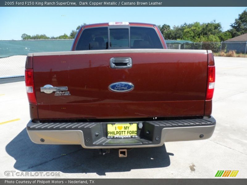 Dark Copper Metallic / Castano Brown Leather 2005 Ford F150 King Ranch SuperCrew