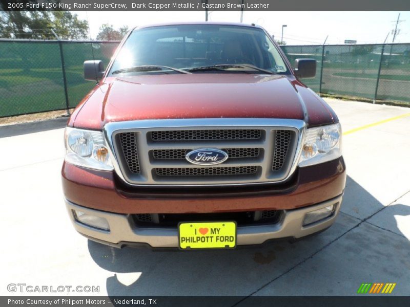 Dark Copper Metallic / Castano Brown Leather 2005 Ford F150 King Ranch SuperCrew
