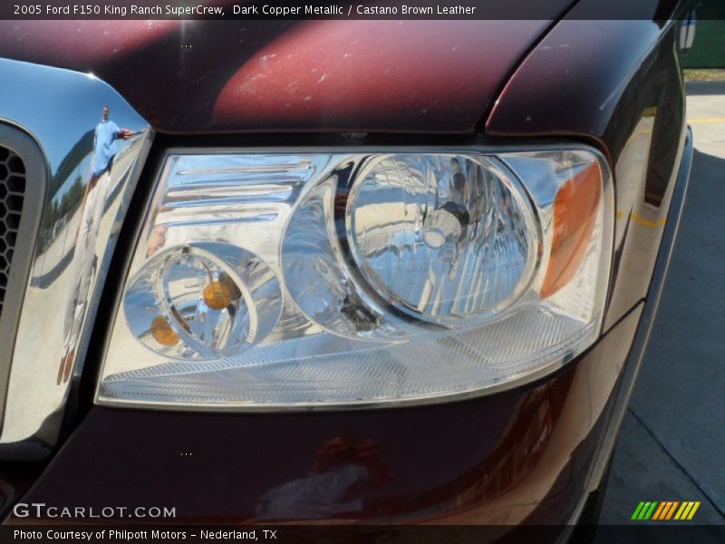 Dark Copper Metallic / Castano Brown Leather 2005 Ford F150 King Ranch SuperCrew