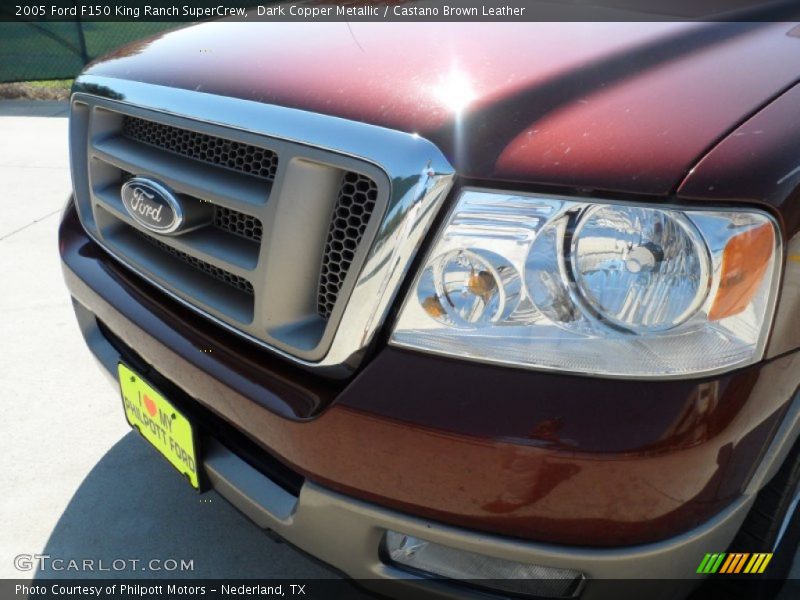 Dark Copper Metallic / Castano Brown Leather 2005 Ford F150 King Ranch SuperCrew