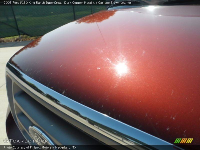 Dark Copper Metallic / Castano Brown Leather 2005 Ford F150 King Ranch SuperCrew