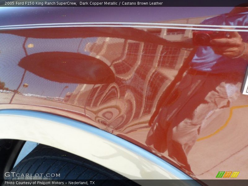 Dark Copper Metallic / Castano Brown Leather 2005 Ford F150 King Ranch SuperCrew