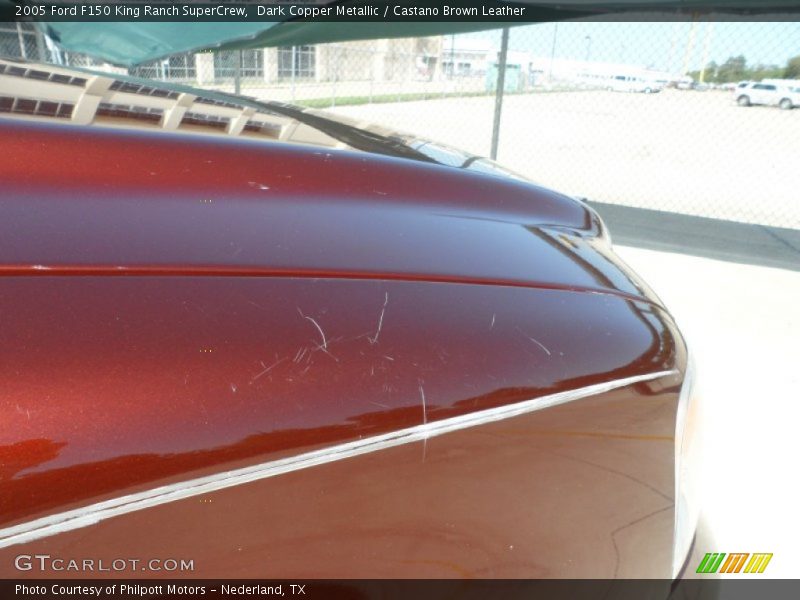Dark Copper Metallic / Castano Brown Leather 2005 Ford F150 King Ranch SuperCrew