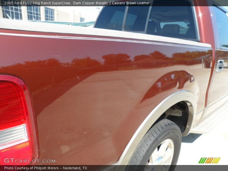Dark Copper Metallic / Castano Brown Leather 2005 Ford F150 King Ranch SuperCrew
