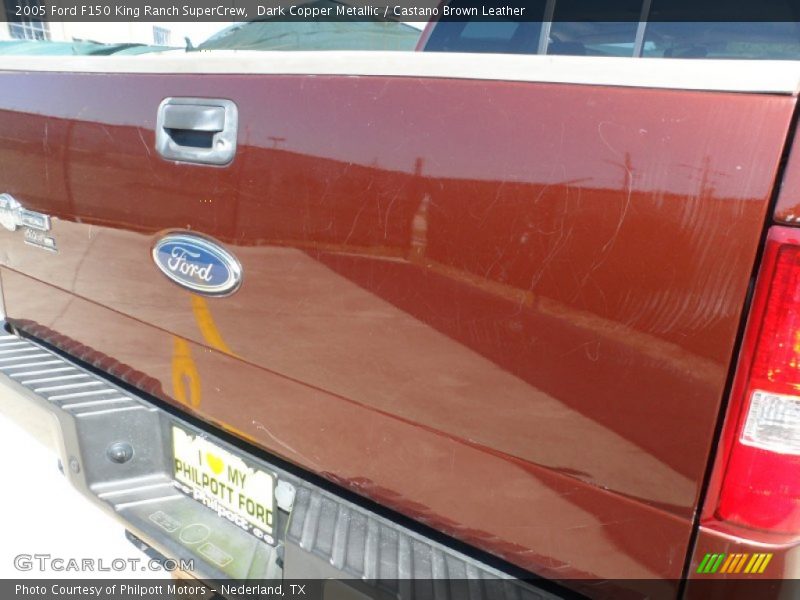 Dark Copper Metallic / Castano Brown Leather 2005 Ford F150 King Ranch SuperCrew