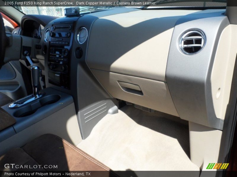 Dark Copper Metallic / Castano Brown Leather 2005 Ford F150 King Ranch SuperCrew
