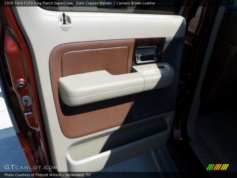 Dark Copper Metallic / Castano Brown Leather 2005 Ford F150 King Ranch SuperCrew
