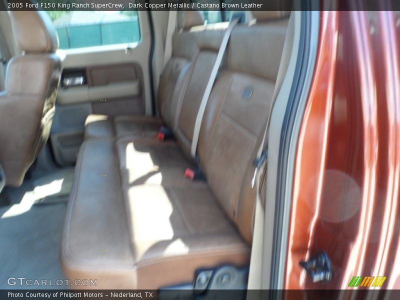 Dark Copper Metallic / Castano Brown Leather 2005 Ford F150 King Ranch SuperCrew