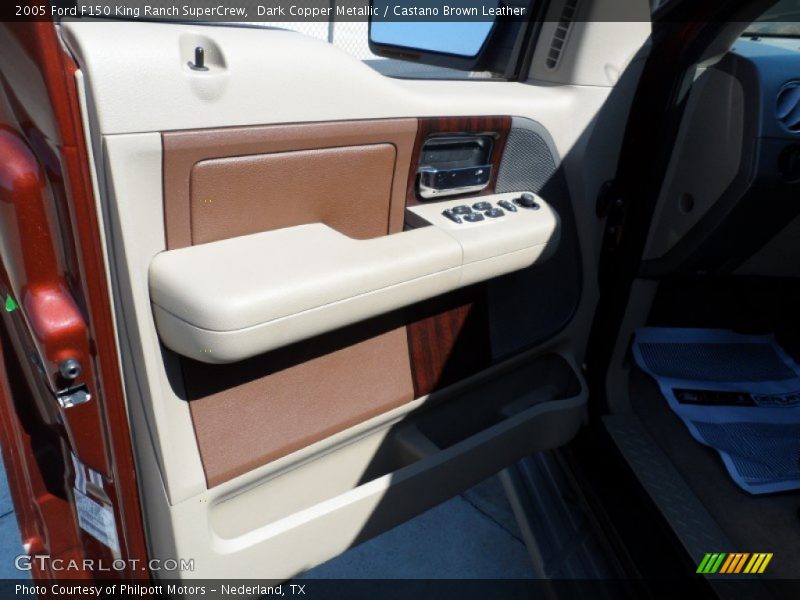 Dark Copper Metallic / Castano Brown Leather 2005 Ford F150 King Ranch SuperCrew