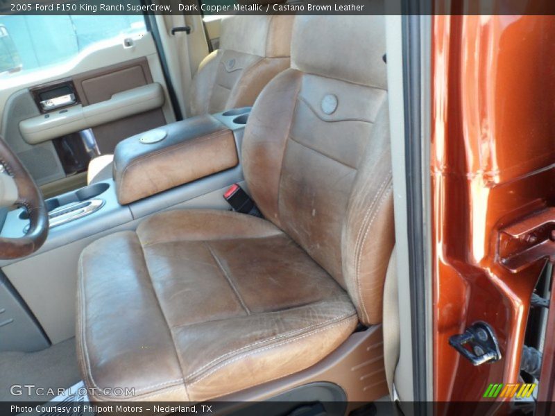 2005 F150 King Ranch SuperCrew Castano Brown Leather Interior