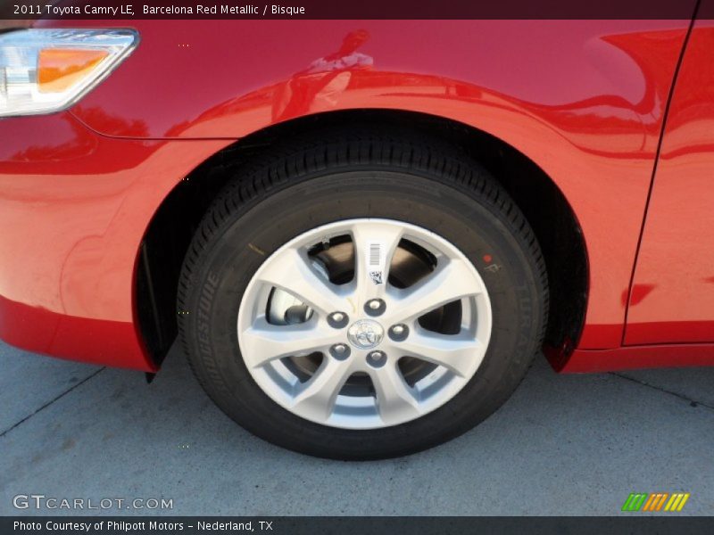 Barcelona Red Metallic / Bisque 2011 Toyota Camry LE