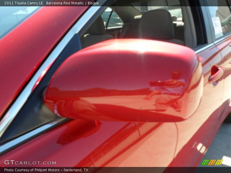 Barcelona Red Metallic / Bisque 2011 Toyota Camry LE