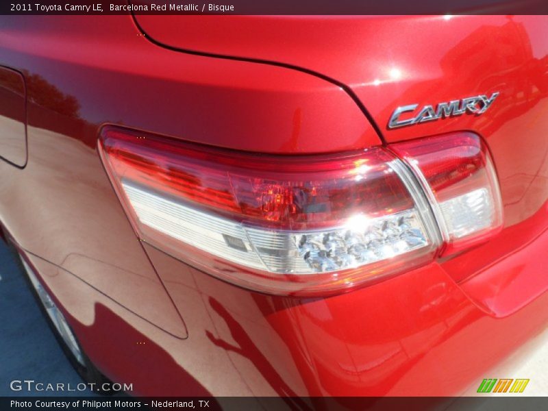 Barcelona Red Metallic / Bisque 2011 Toyota Camry LE