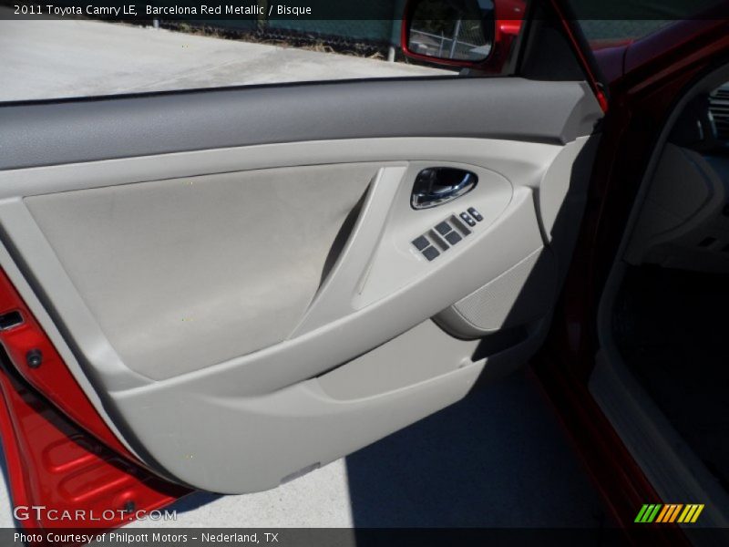 Barcelona Red Metallic / Bisque 2011 Toyota Camry LE