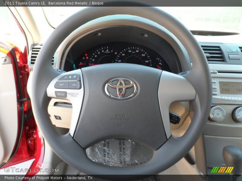 Barcelona Red Metallic / Bisque 2011 Toyota Camry LE